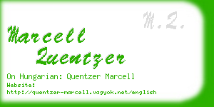 marcell quentzer business card